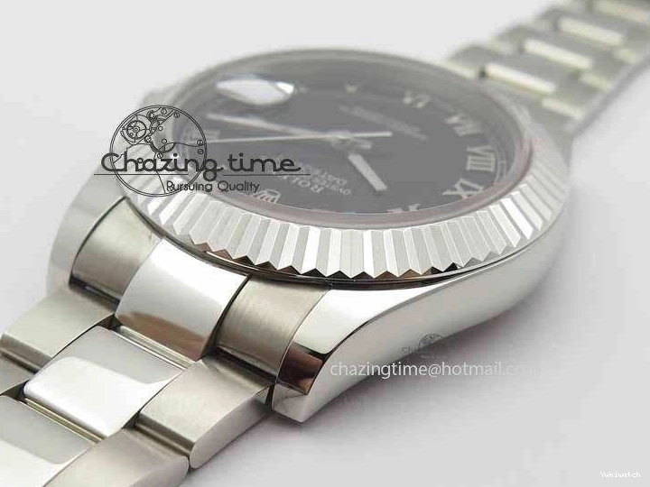 SS Maker Dial Roman On 41mm Edition SS Markers Black SA3136 BP II DateJust Bracelet Best 0327